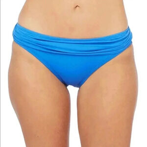 La Blanca Turquoise Ruched Bikini Bottom